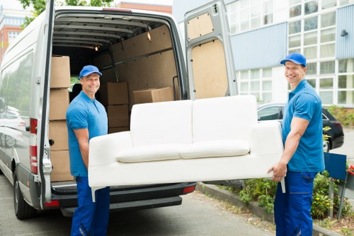 Removal team preparing a house move in Plumstead