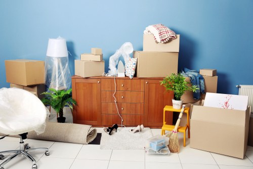 Team loading household items for a house move near Plumstead