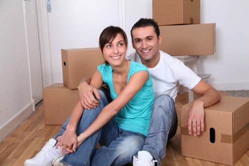 Commercial moving team planning a Plumstead business relocation