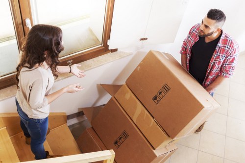 Local van removal service handling boxes and household items in Plumstead