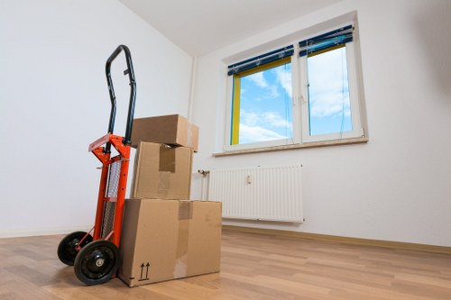 Loading household items into a removal van in Plumstead
