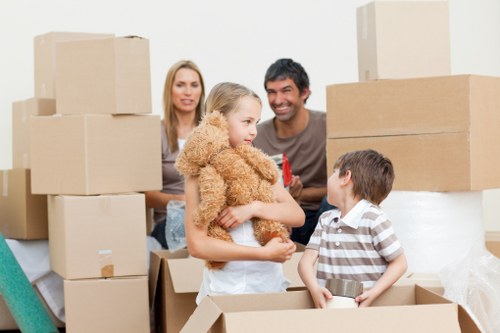 Local moving team handling boxes and furniture in Plumstead